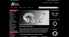 Desktop Screenshot of extreme-body-jewellery.co.uk